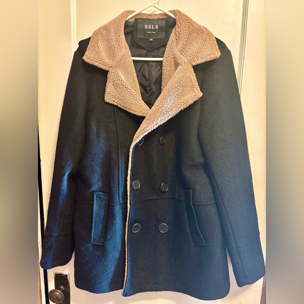 SSLR wool jacket with Sherpa lining